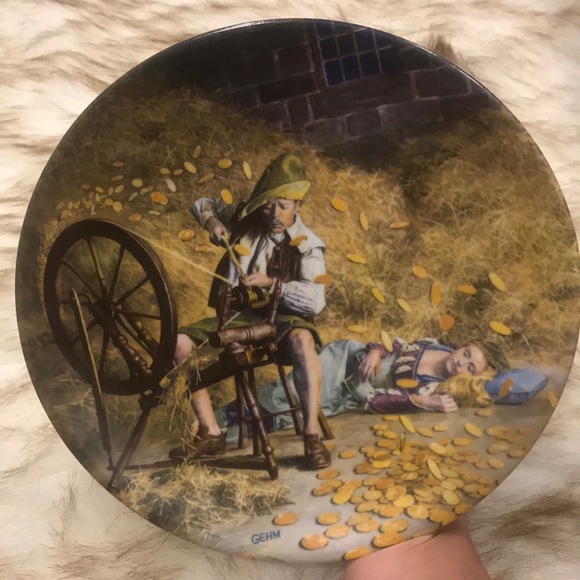 Rumpelstilzen Grimms Fairytales Decorative Plate - Picture 2 of 3